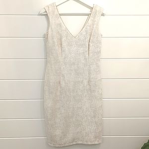 OLIMARA Dress, white and gold - perfect for holiday parties!